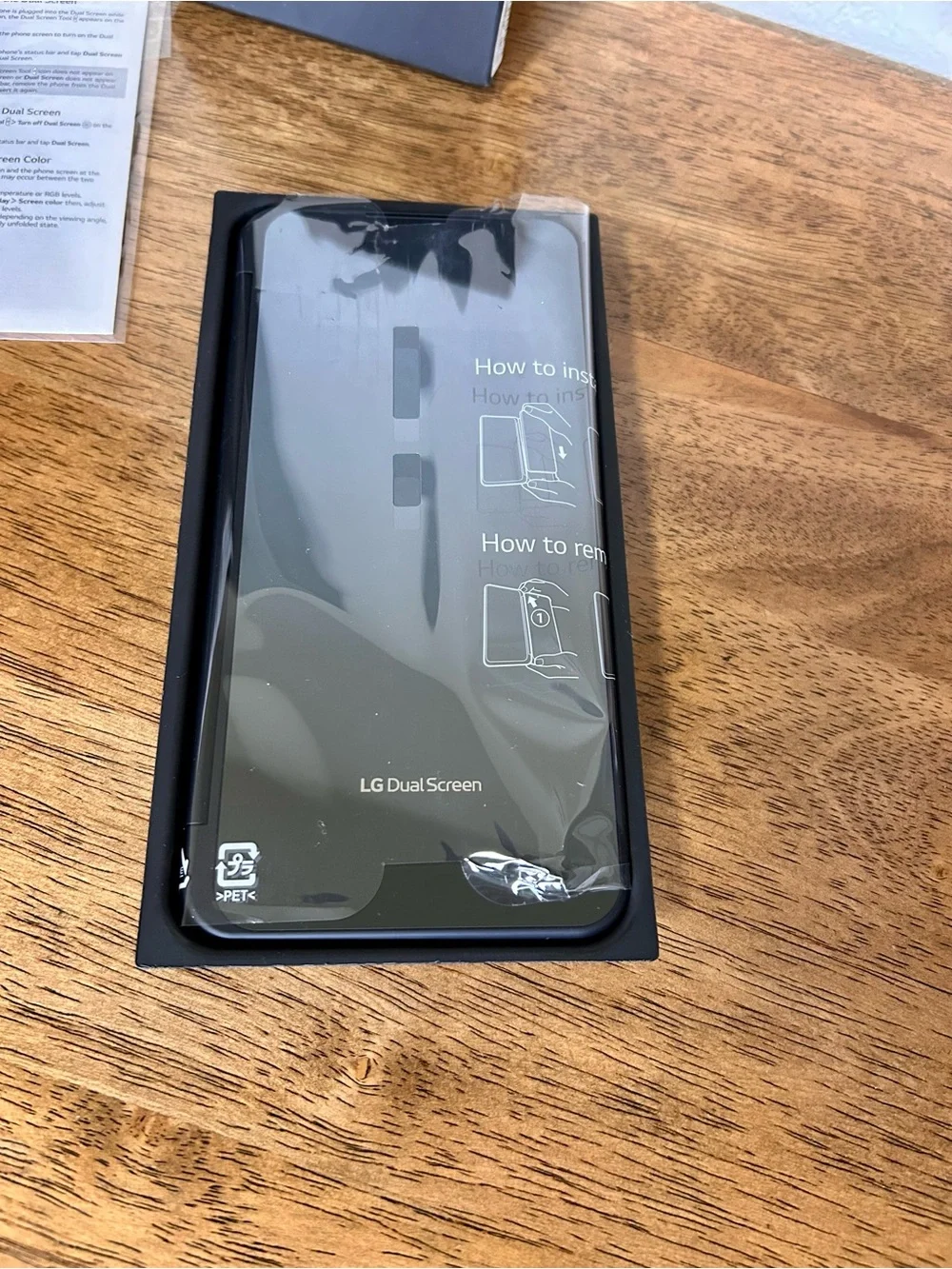 *Open box* LG Dual Screen Case for LG V60 ThinQ 5G Phone - Black WITH MAGNETIC D
